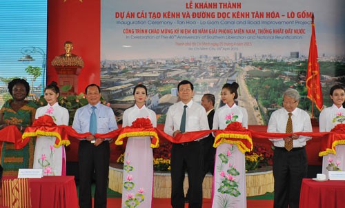 Ho Chi Minh city inaugurates upgrade of Tan Hoa – Lo Gom canal - ảnh 1